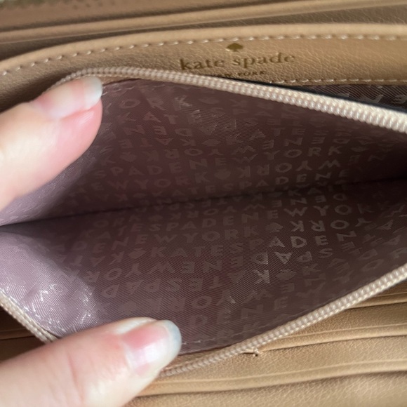 Kate Spade Striped Zip Around Wallet - Picture 16 of 16